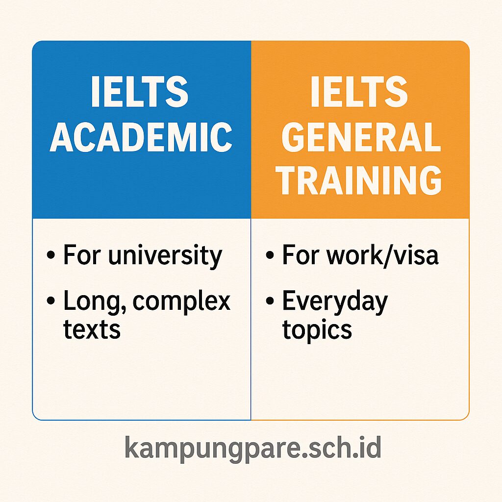 Ielts Academic Vs General Training Perbedaan Pilihan Tepat