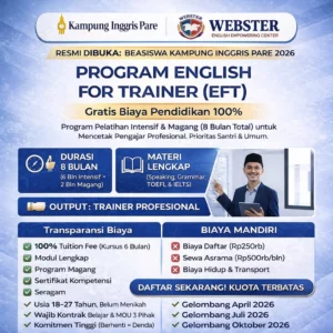 Daftar Resmi Beasiswa Kampung Inggris Pare 2026